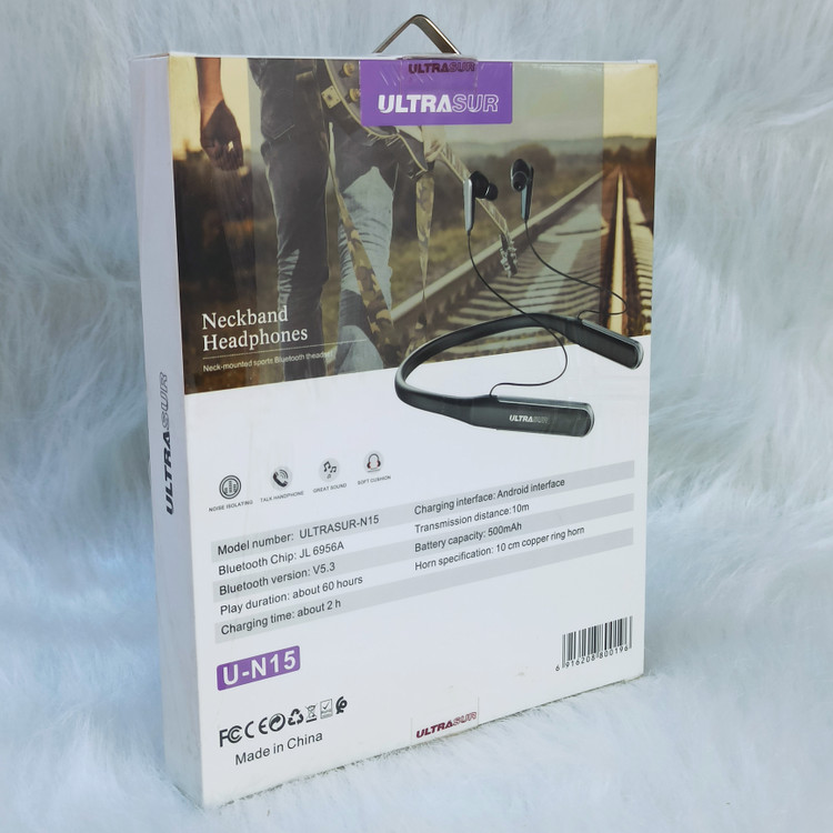 هندزفری بلوتوثی گردنی اولتراسور مدل U-N15 (ULTRASUR)