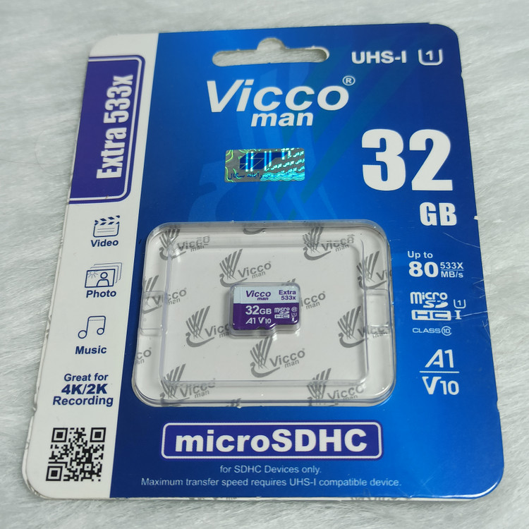 کارت حافظه ویکومن مدل Extra 533x ظرفیت 32G سرعت 80MBps