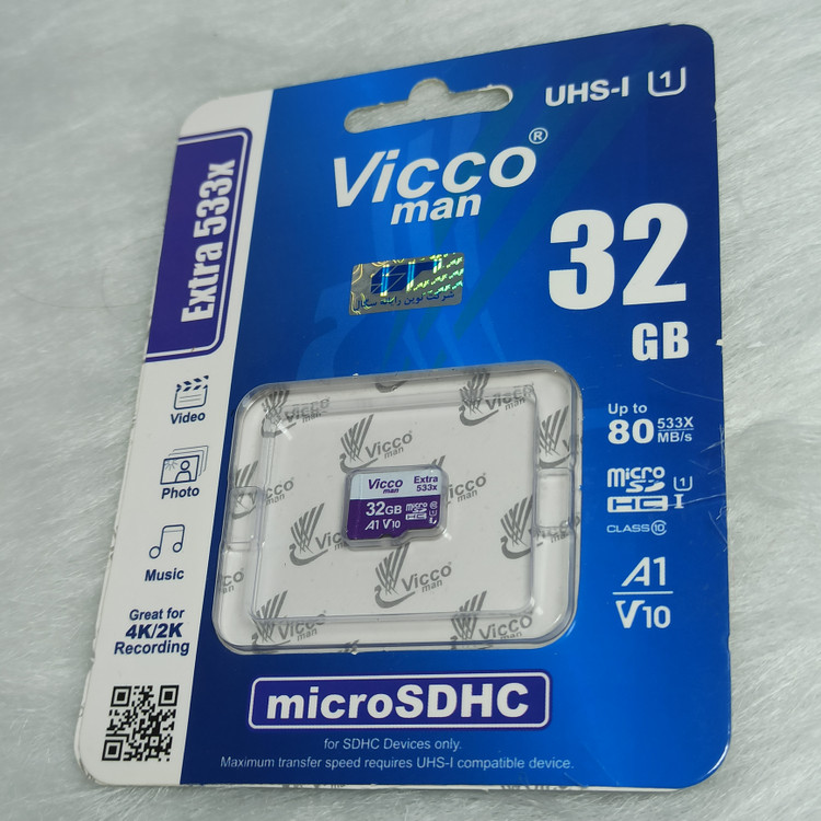 کارت حافظه ویکومن مدل Extra 533x ظرفیت 32G سرعت 80MBps