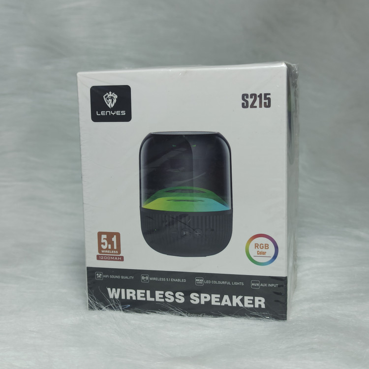 اسپیکر بلوتوثی قابل حمل RGB لنیس مدل S215 برند LENYES