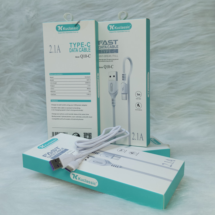 کابل TYPE-C برند KUCLASSIC مدل Q10-C
