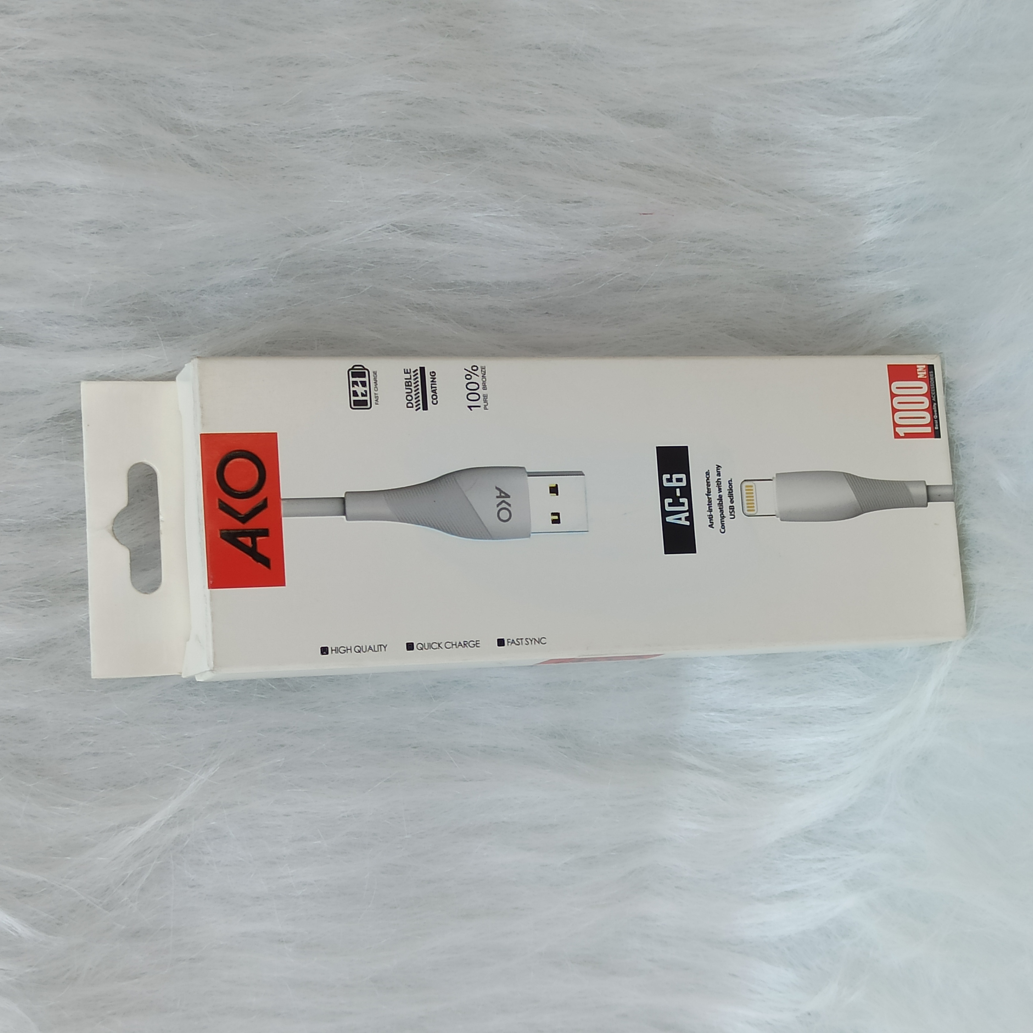 کابل شارژ و انتقال داده آیفون AKoمدلAC_6