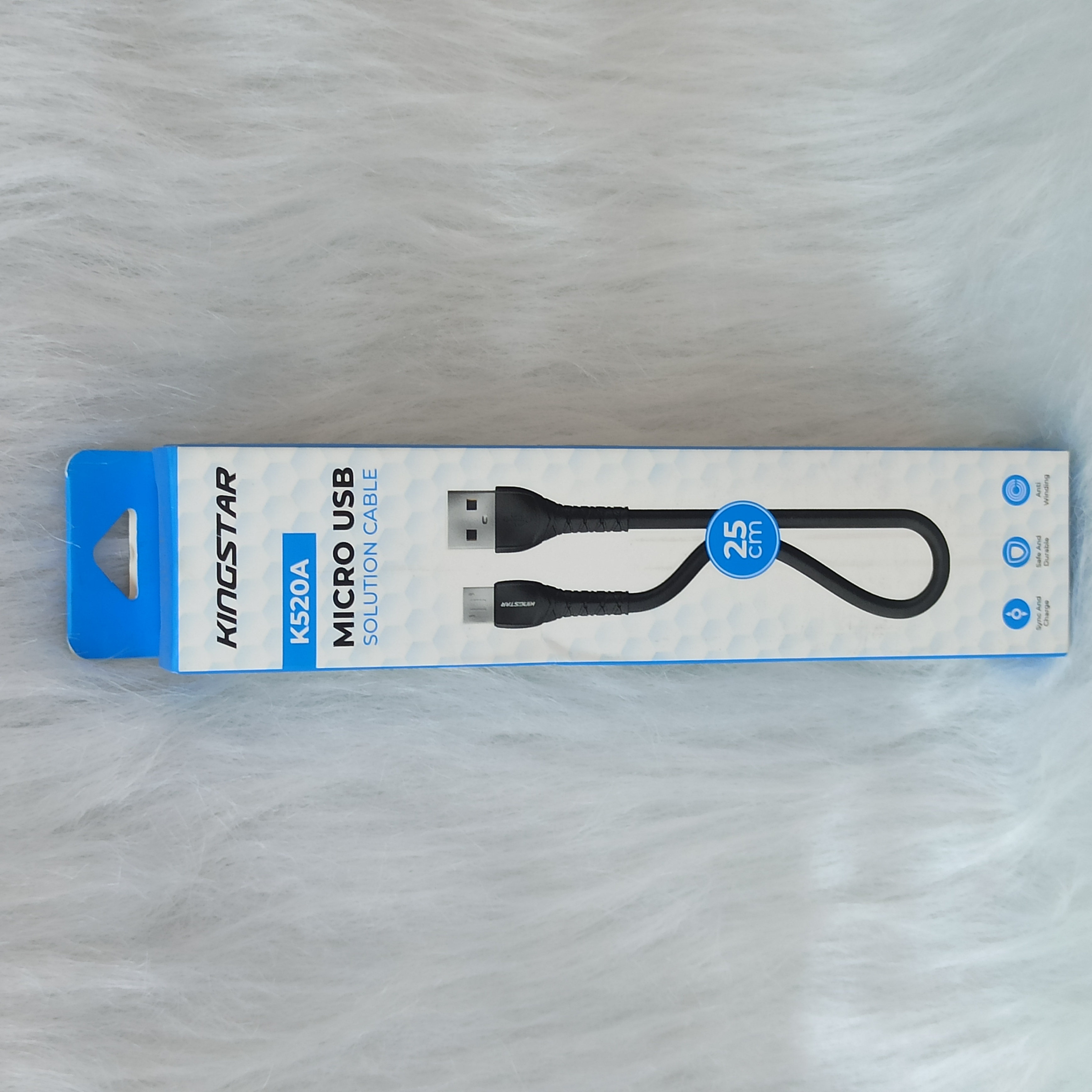 کابل تبدیل USB به microUSB کینگ استار مدل K520A طول 25سانتی