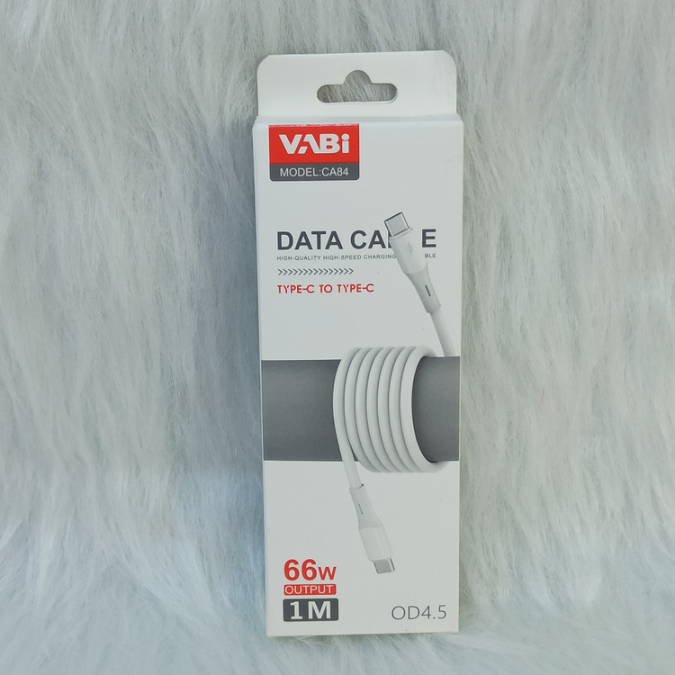 کابل شارژ دو سر تایپ سی vabi مدل CA84 کیفیت عالی
