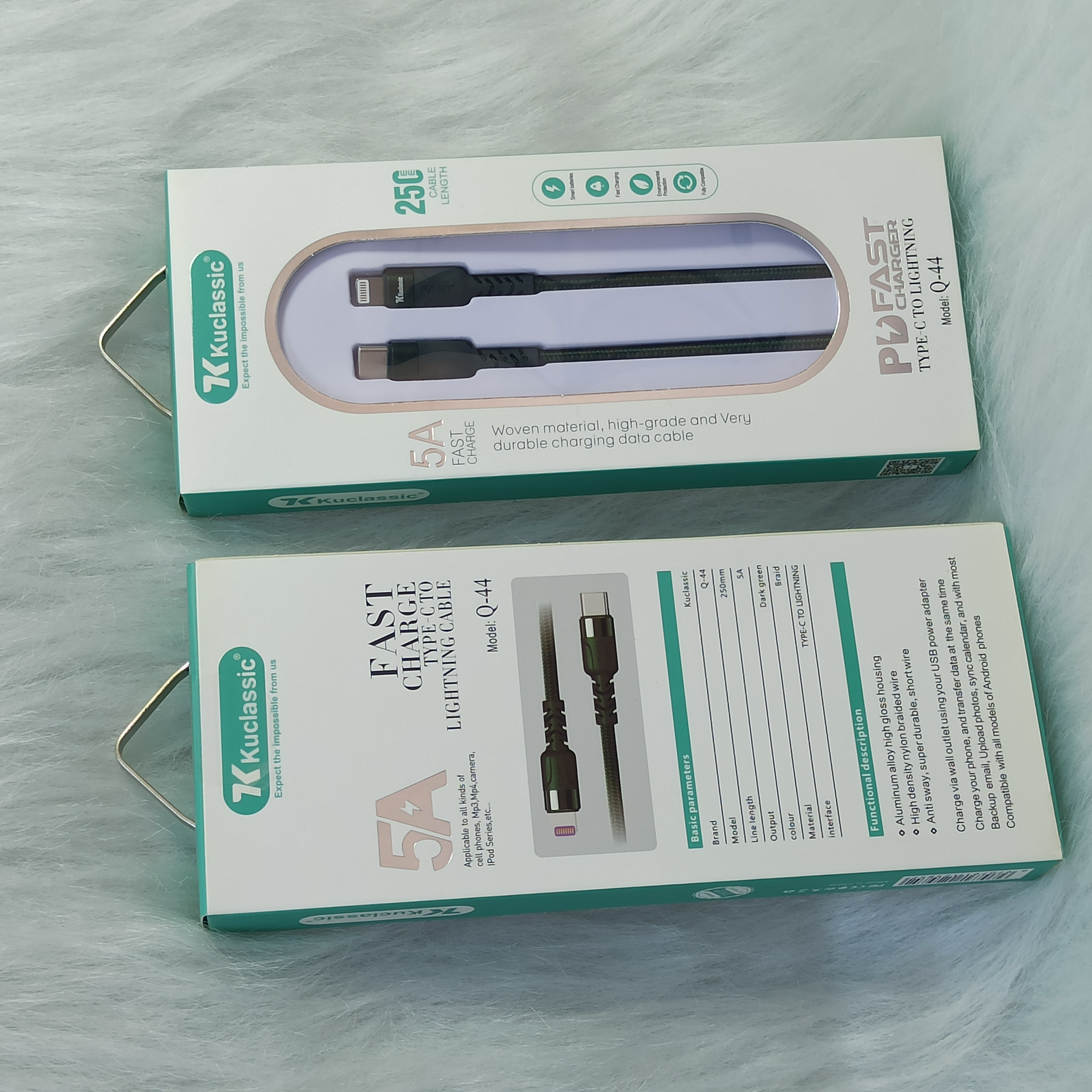 کابل تایپ سی به اپل KUCLASSIC Q44
