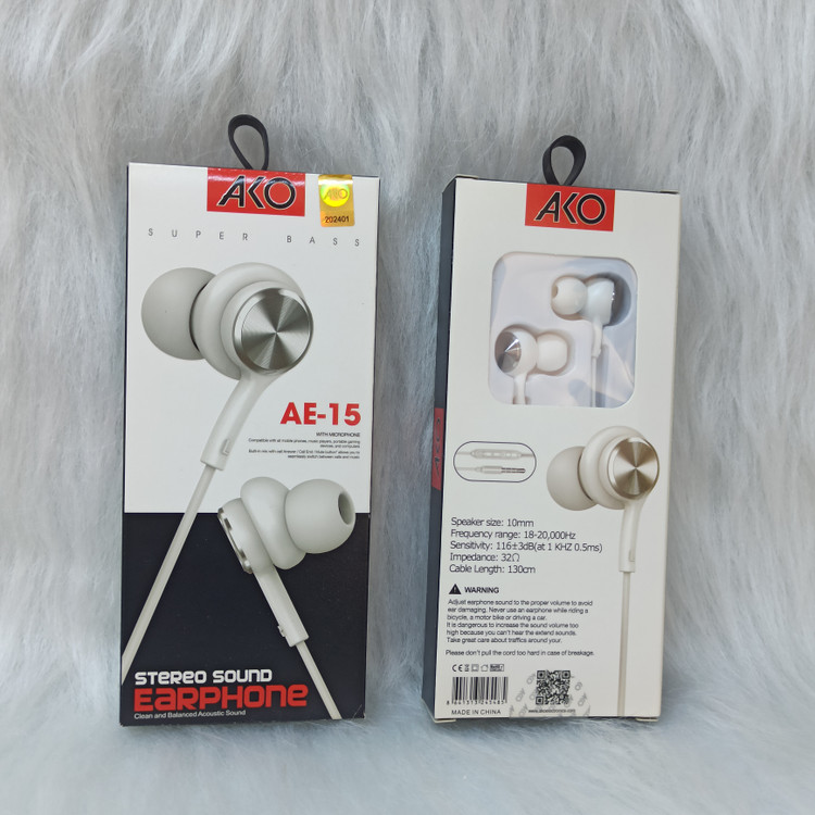 هندزفری سیمی آکو مدل AE-15