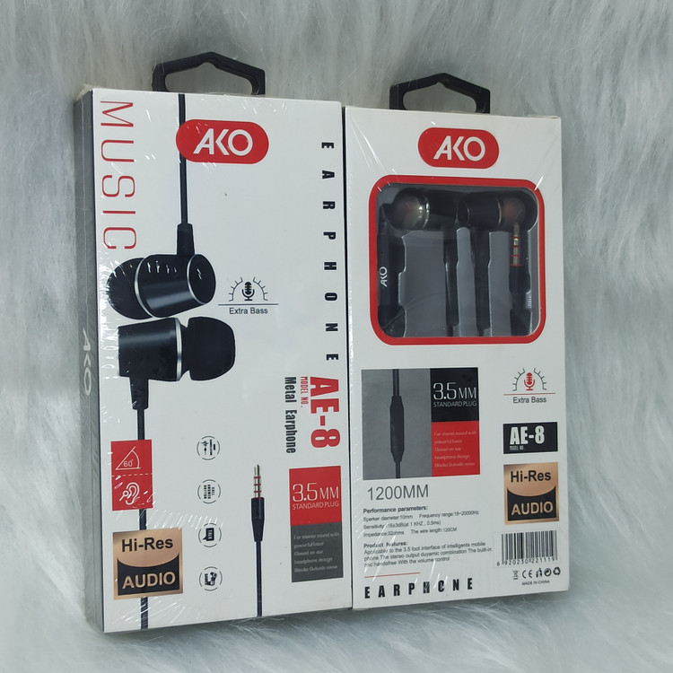هندز فری آکو مدل AE-8 جک 3.5 کابل 120 cm